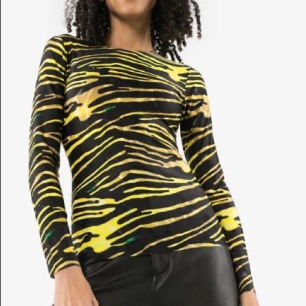 Marine Serre zebra top size large